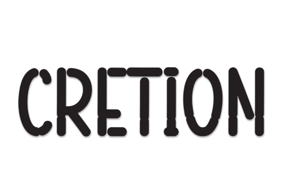 Cretion: A Handwritten Display Font for Creative Crafters