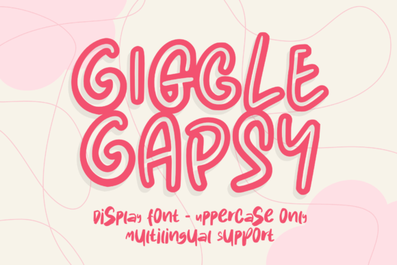 Giggle Gapsy: A Playful Display Font for Editorial Design
