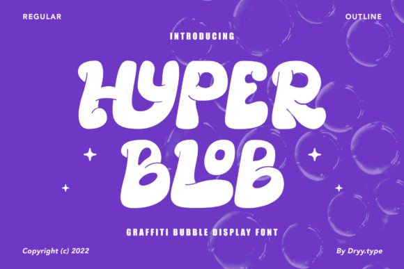 Hyper Blob: A Playful Font for Digital Design