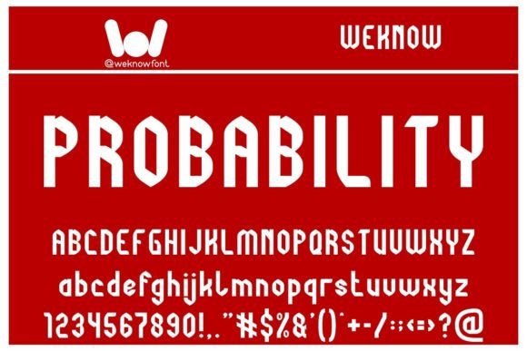Probability: A Font for Crafting with Style and Substance