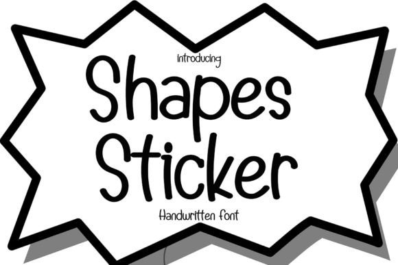 Shapes Sticker: The Font That Elevates Your Brand
