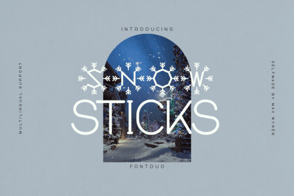 Snow Sticks: A Delightful Font for Branding and Design