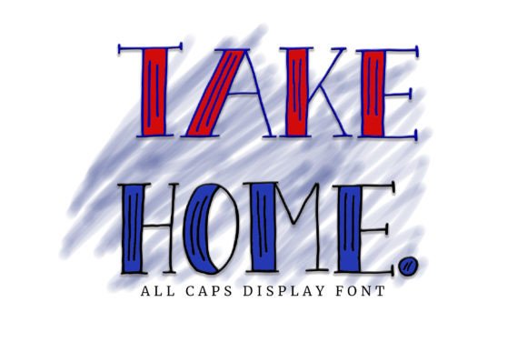 Take Home: A Playful Display Font for Crafters and Designers