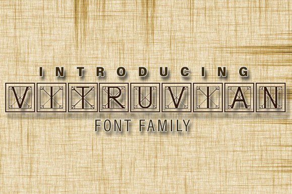 Vitruvian: A Timeless Display Font for Crafters and Designers