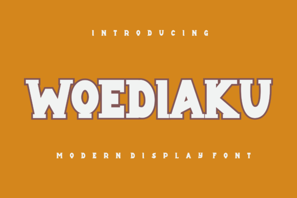Woediaku: A Bold Font for Editorial Design